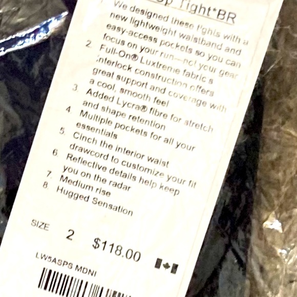 Navi blue luxtreme Lululemon leggings NEVER WORN! - Picture 1 of 2